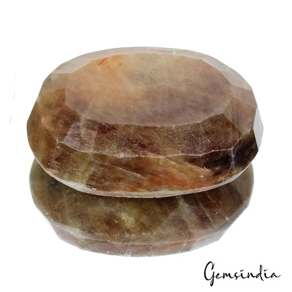 370 Ct Natural Untreated Brown Sapphire Oval Faceted Pendant Size Certified Gems