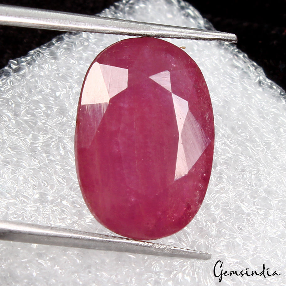 Certified 10.50 Ct Natural Red Ruby Oval Cut Faceted Loose Gems From Mozambique