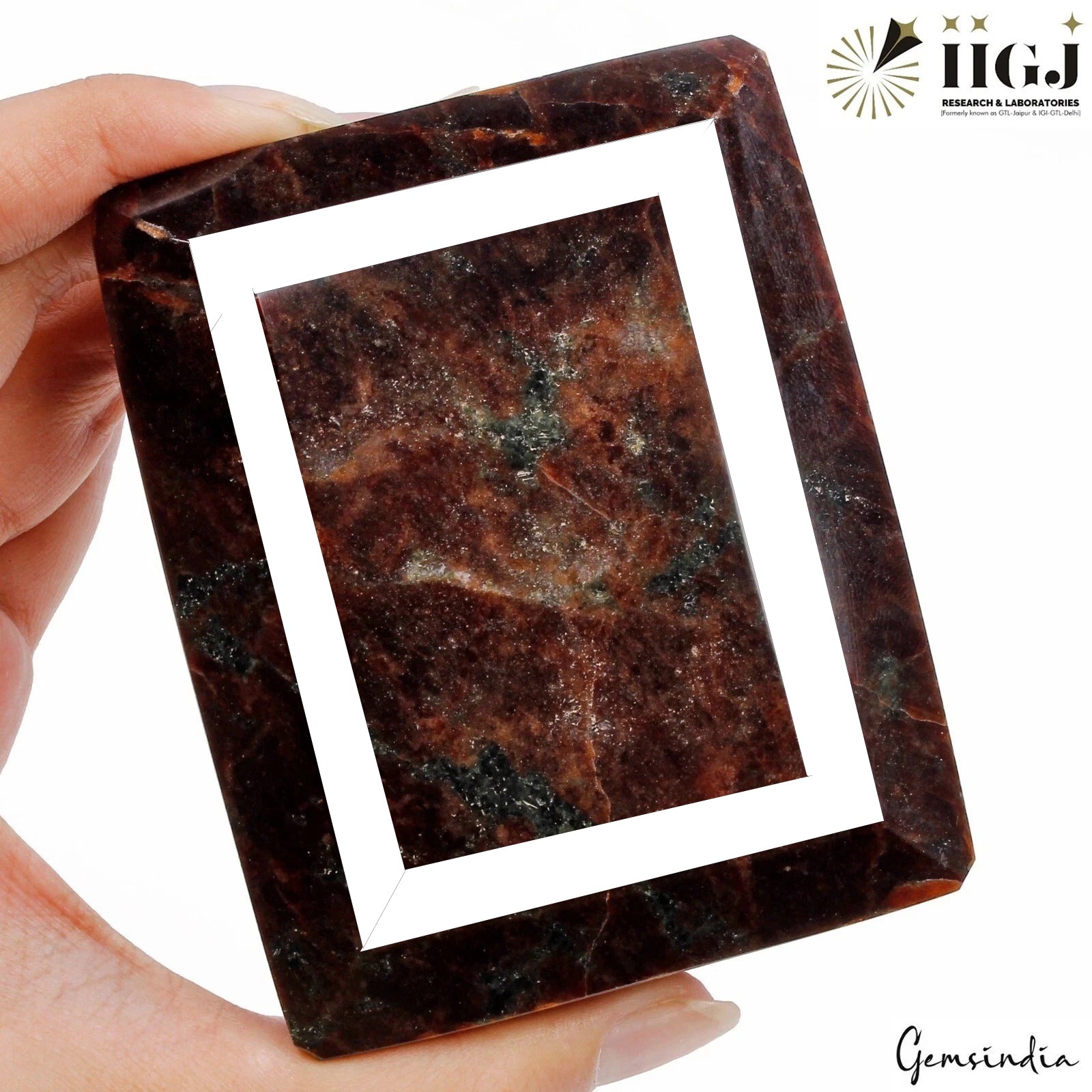 GTL Certified RARE 833gm Museum Size Natural Hessonite Garnet Unheated Gemstone