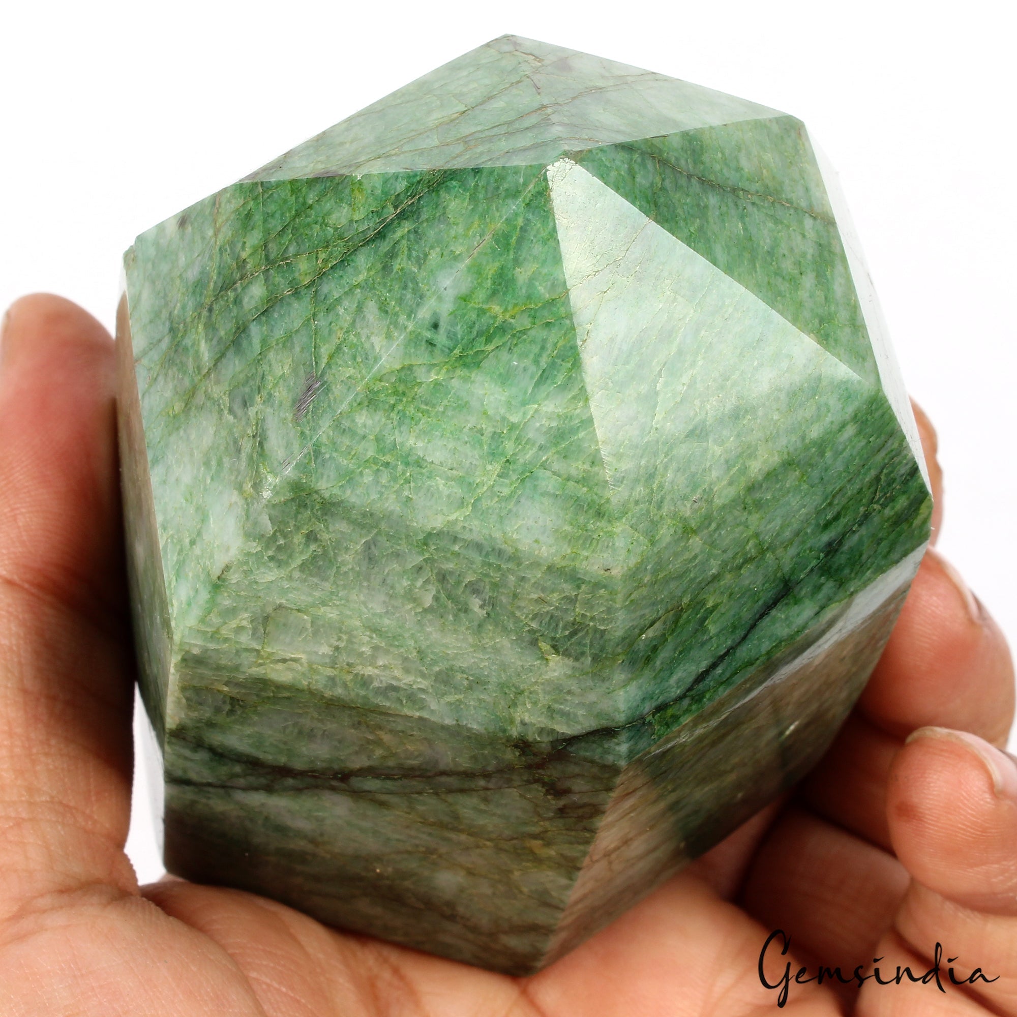 Big Size Hexagon Cut Natural Green Emerald 630 Gram Loose Earth mined Gemstone