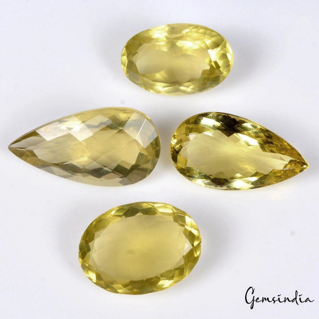 💎 157.00 Ct 26-35mm VVS Cut Mix Natural Lemon Quartz Citrine- Brazil Gemstone