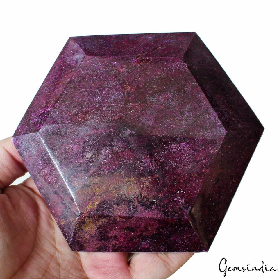 Ruby Loose Gemstone, Color Enhanced, Red — 5x4.3x1.4 Inches, 5450 Ct (1.09 Kg), Madagascar