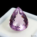 VVS 28.90Ct Natural Amethyst Certified Huge Pendant Size Pear Untreated Gemstone