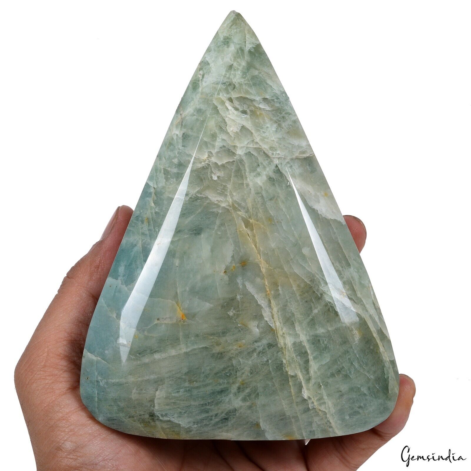 Aquamarine Loose Gemstone, Untreated — 4.6x3x2.3 Inch, 5470 Ct (1.094 Kg), Brazil
