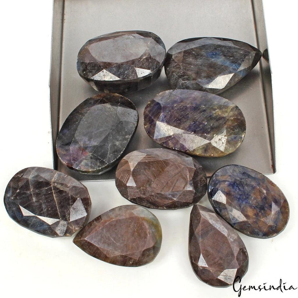 Natural Untreated Black Blue Sapphire Loose Mix Cut Earth Mined Gemstones~1340Ct