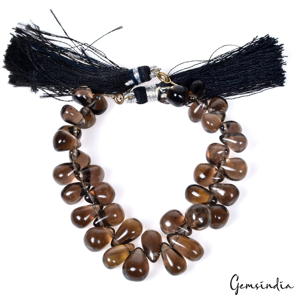 Smoky Quartz Loose Gemstone, Untreated — 7mm to 11mm, 110 Ct, Madagascar
