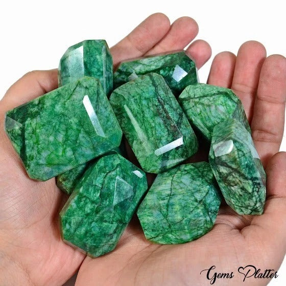 3000 Ct Natural Green Emerald Octagon Cut Loose Earth mined Wholesale Gemstones