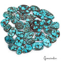 540 Ct/31 Pcs Natural Blue Green Spiderweb USA Turquoise Mix Cab Loose Gems Lot