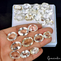 VVS 25 Pcs Natural Citrine 14-22mm Sparkling Oval Cut Loose Untreated Gemstones