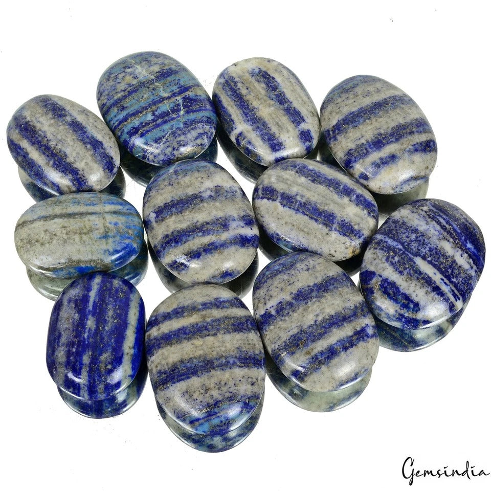 Lapis Lazuli Lot, Loose Gemstone, Blue — 11 Pieces, 54mm to 62mm, 5000 Ct (1 Kg)