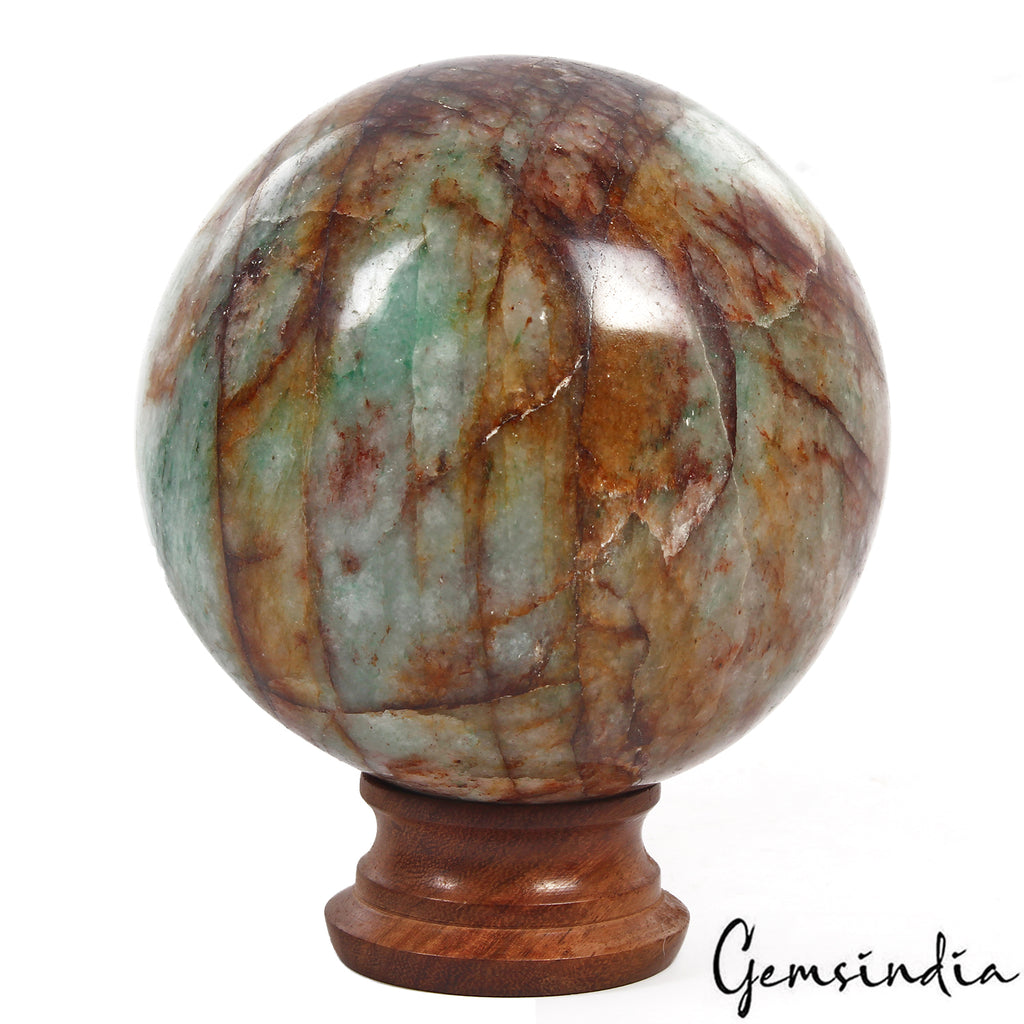 Aventurine Sphere, Green — 4 Inch in diameter, 1.492 Kg (4760 Ct), Madagascar