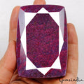 2600 Cts Natural Purple Red Ruby Cushion Faceted Loose Earth mined Huge Gemstone