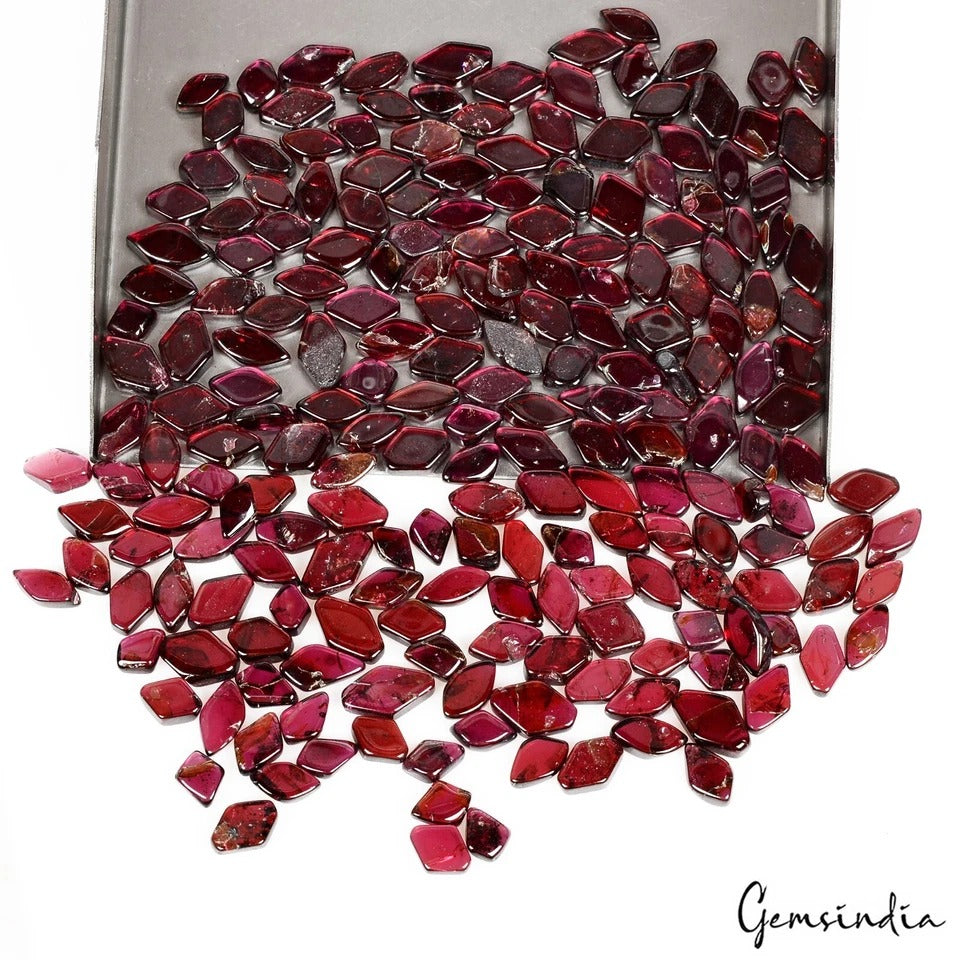 300 Ct Natural Rhodolite Garnet Mini Chips Polished Wholesale Gems Lot 212 Pcs