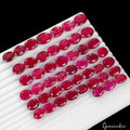 400 Ct Natural Red Pink Beryl Oval Faceted Loose Wholesale Gemstone Lot 48 Pcs