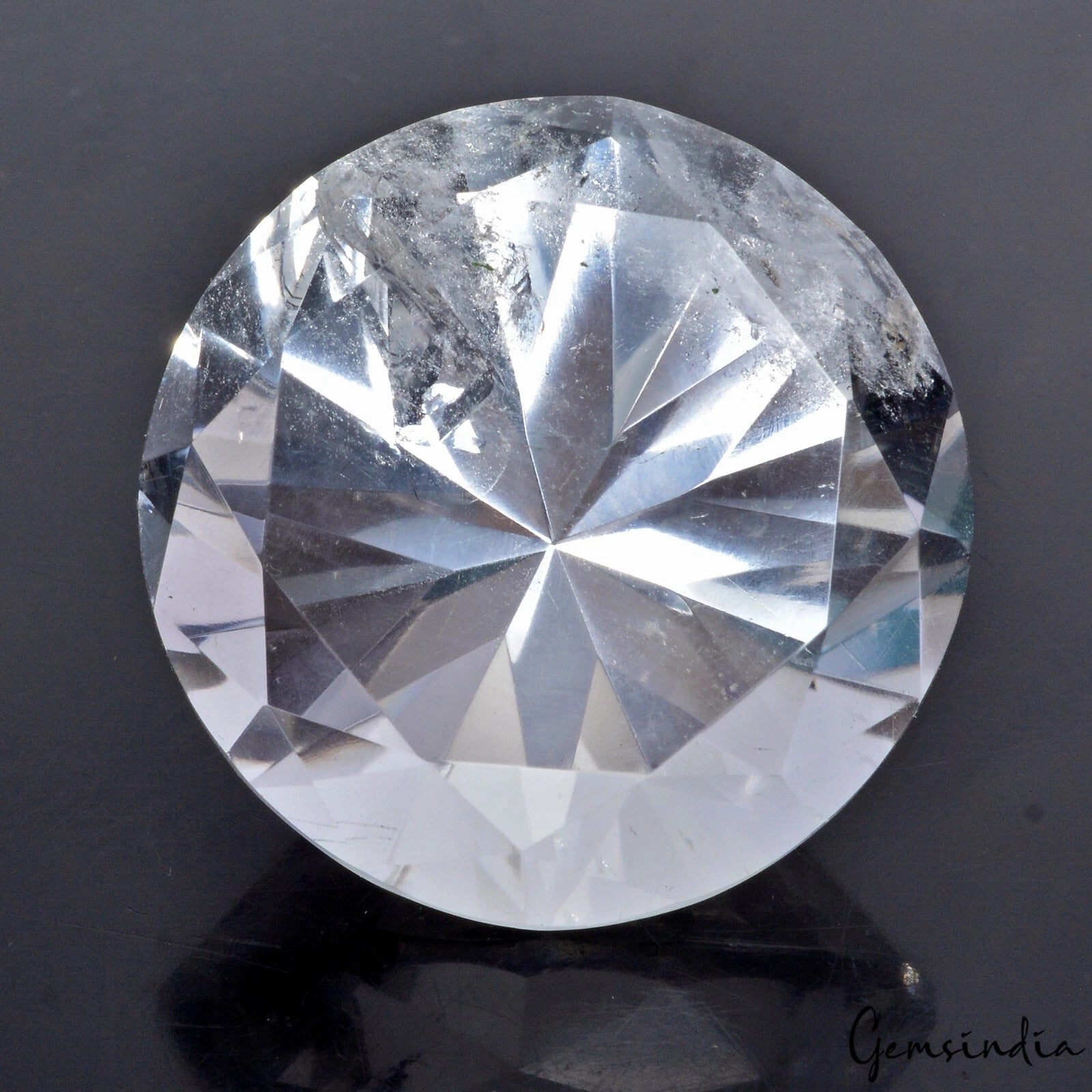 180.40 Cts Perfect Diamond Cut Eye Clean White Crystal Quartz Mineral Rare Gem