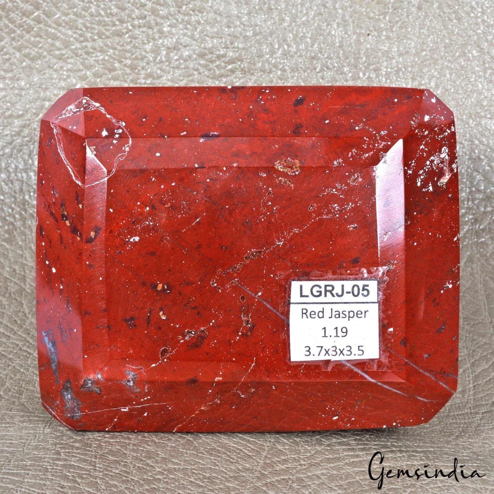 1.19 Kilo Natural Red Jasper Emerald Cut Loose Earth mined Untreated Gemstone