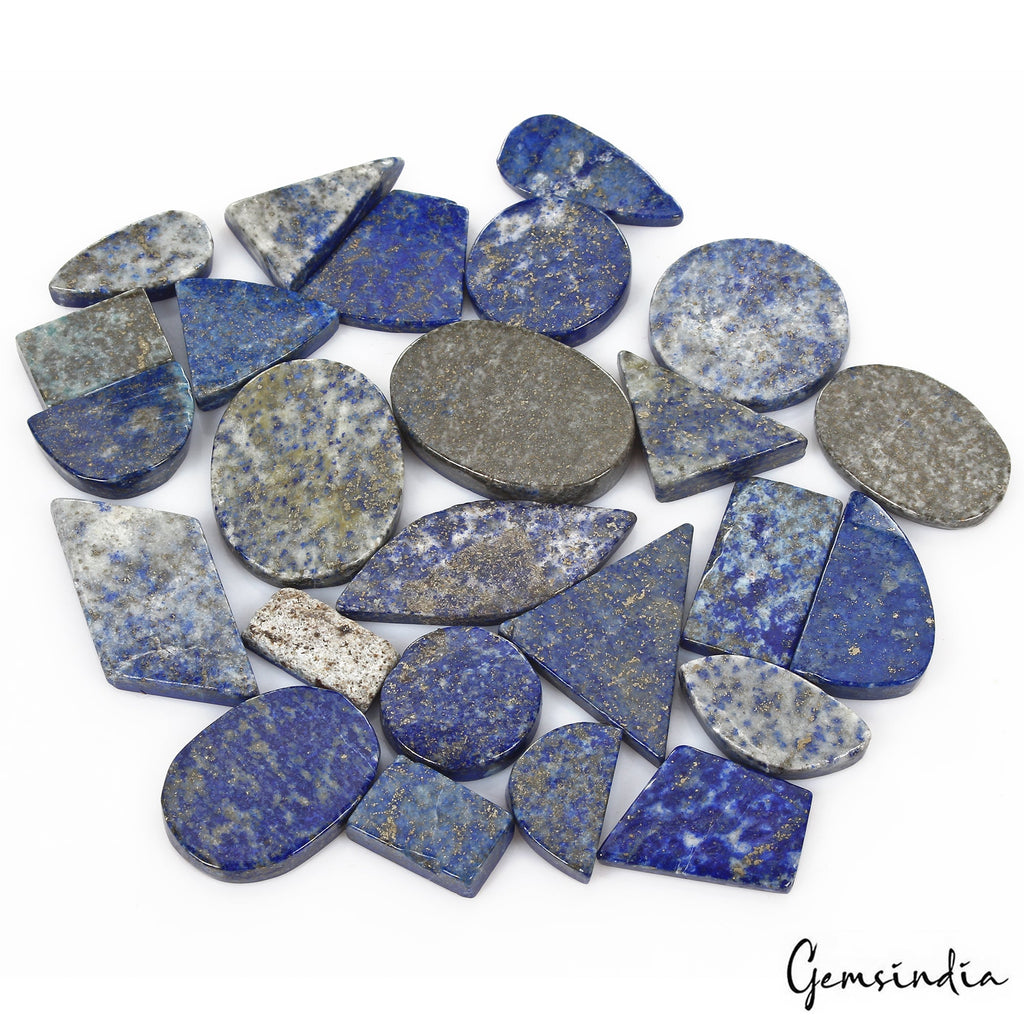 700 Ct/25 Pcs Natural Blue Gold Pyrite Lapis Lazuli Mix Loose Wholesale Gems Lot
