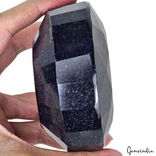 Blue Sapphire Loose Gemstone, Oval Faceted, Color Enhanced — 87x71x43 mm, 2770 Ct, Madagascar
