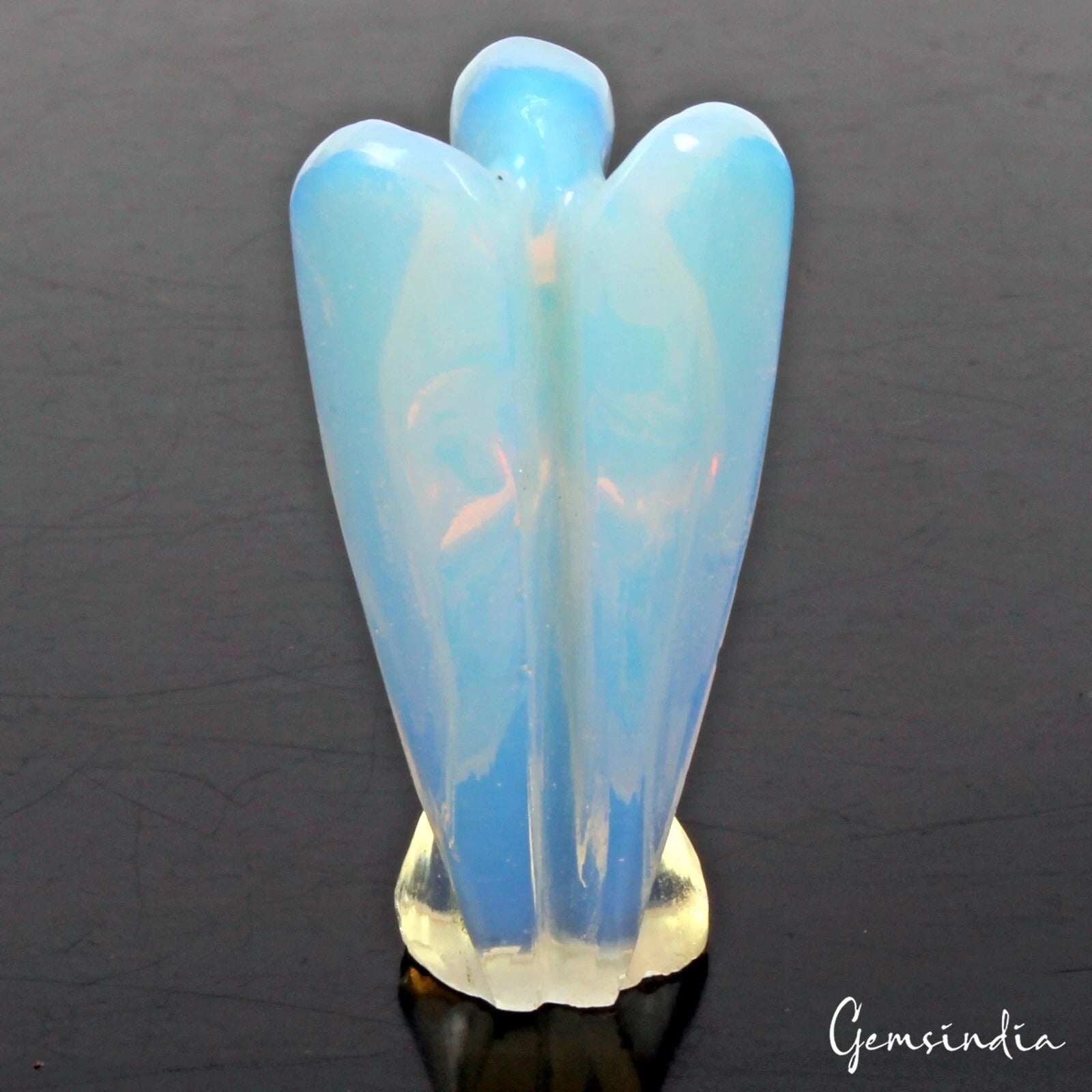 Opal Angel Figurine, Blue — 53x26x14 mm, 110.00 Ct