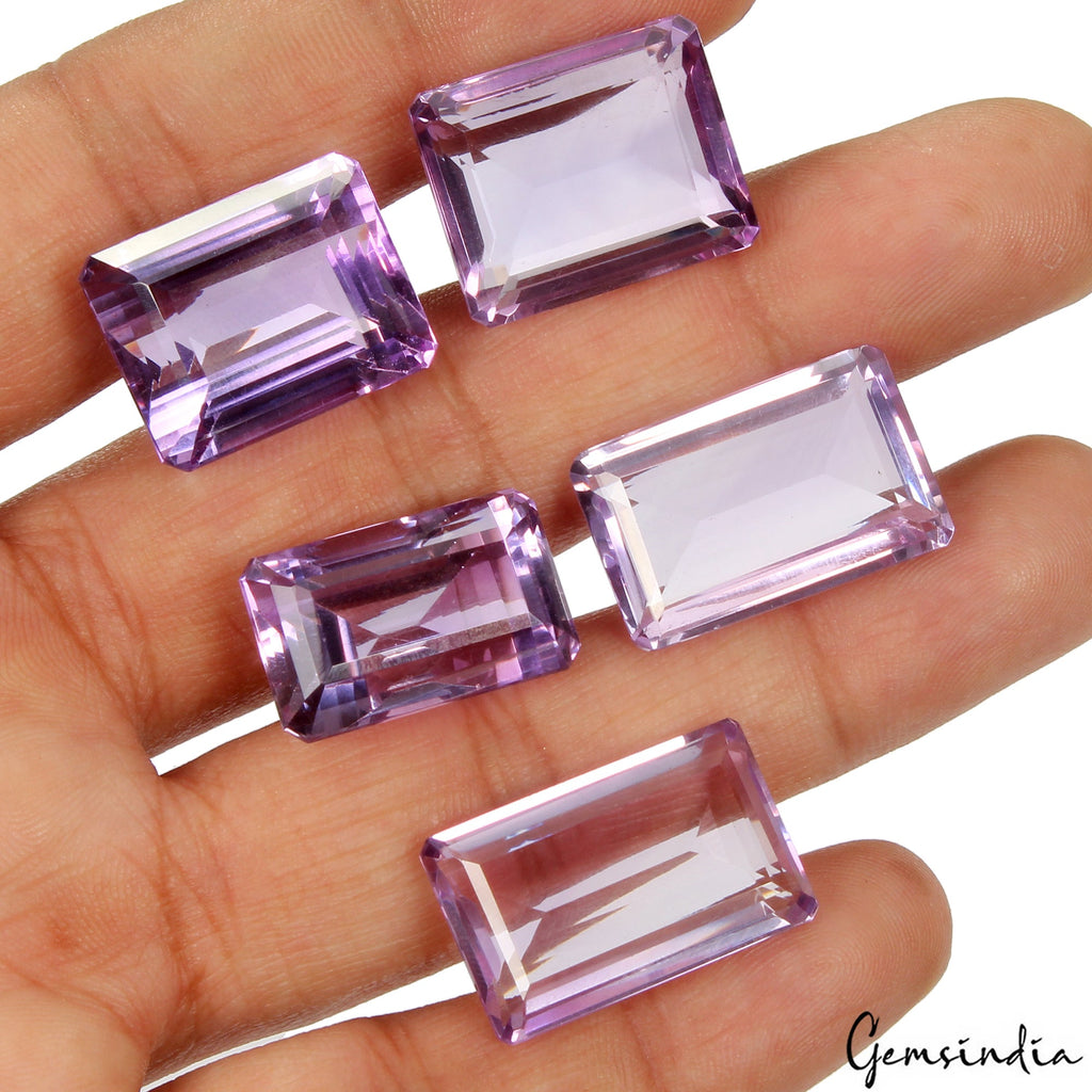 Certified 146.60 Ct Natural Rich Purple Amethyst Octagon Cut Top Grade Gemstones