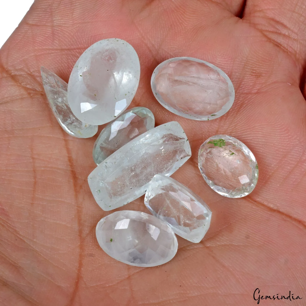69.70 Ct Natural Untreated Aquamarine Mix Faceted Cut Loose Gemstone For Jewelry
