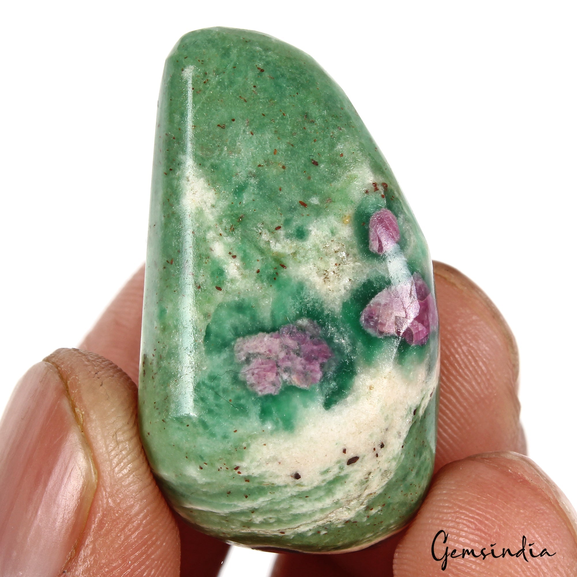 83.00 Ct Natural Untreated Ruby Zoisite Fancy Tumble Loose Gemstone For Jewelry