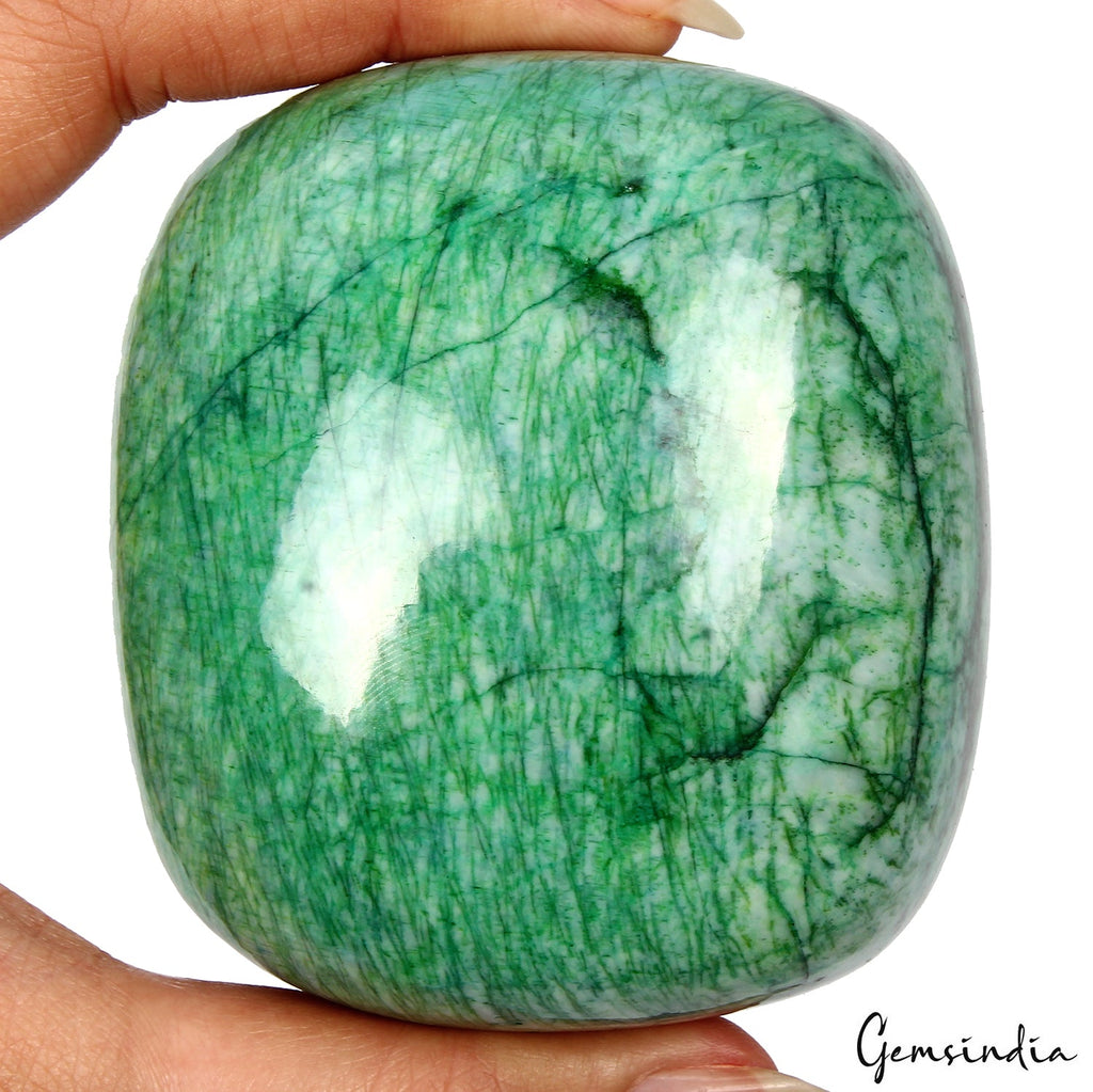 1930 Ct Natural Green Emerald Cushion Cabochon Earth Mined Loose Huge Gemstone