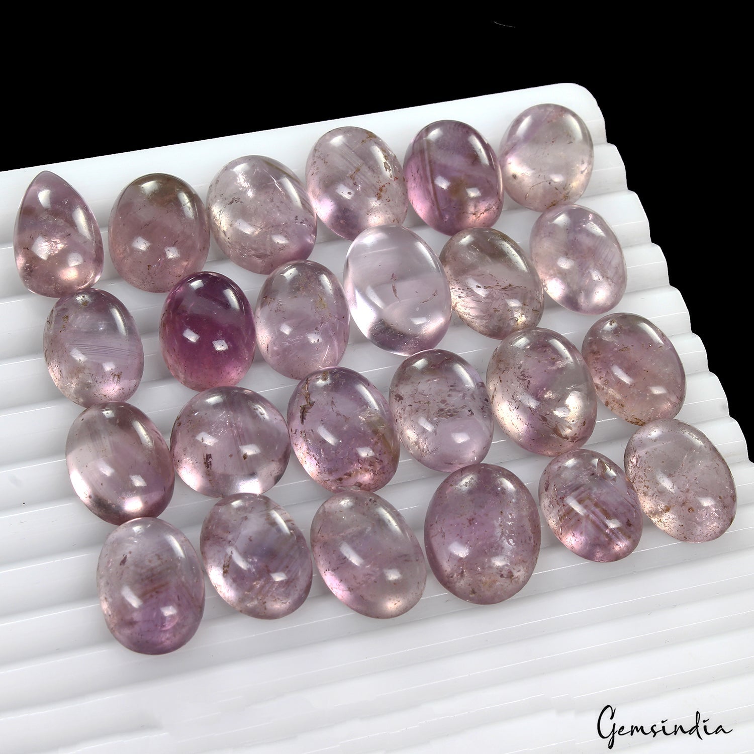360 Ct Natural Untreated Purple Amethyst Mix Cab Wholesale Gemstone Lot 24 Pcs
