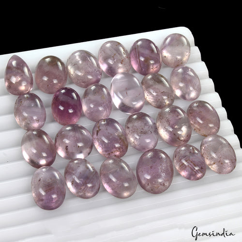 Amethyst Cabochon, Untreated, Purple — 16mm to 21mm, 360 Ct, Madagascar