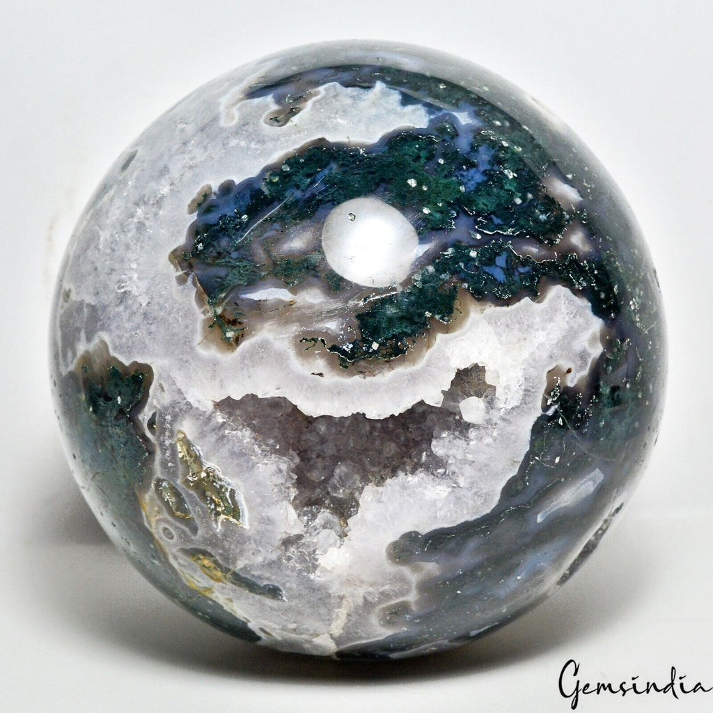 10.6 Kg Natural Druzy Dendrite Moss Agate Crystal Healing Mineral Gemstone/Decor