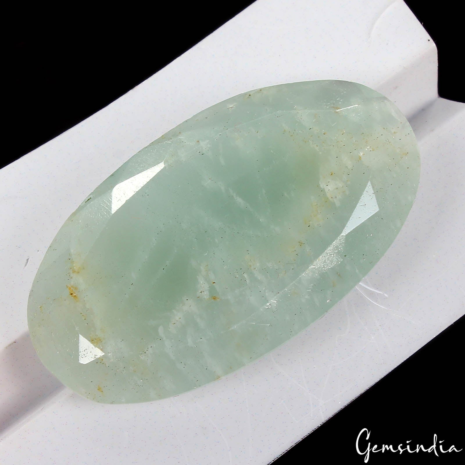 62.80 Ct Natural Green Aquamarine Oval Cut Loose Brazilian Jewelry Gemstone