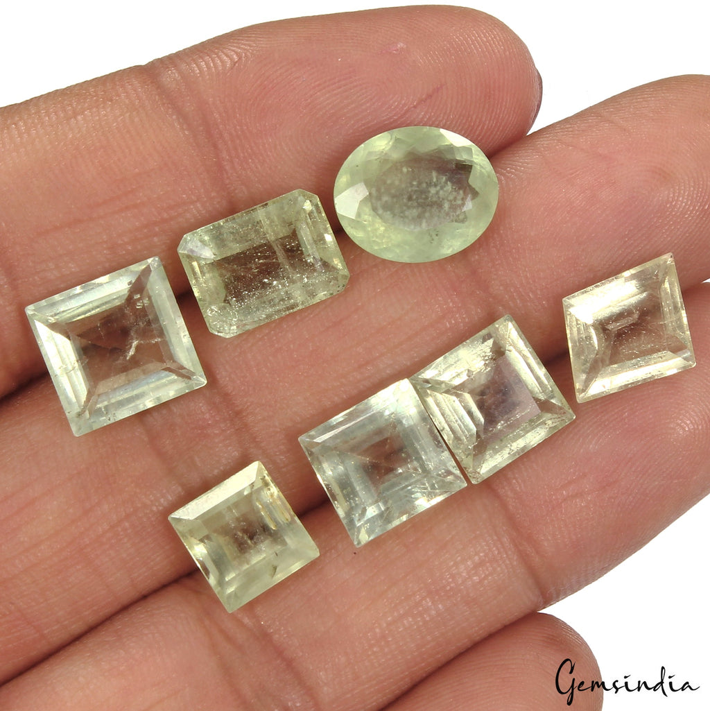 27.20Ct Natural Green Aquamarine Mix Cut Loose Top Grade Certified Gemstones Lot
