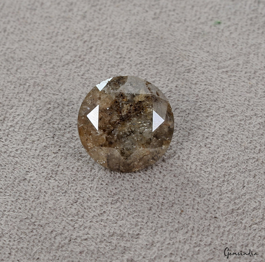4.71 CT 100% Natural Loose Salt And Pepper Diamond, Round Brilliant Cut Diamond