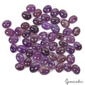 242.10 Ct/53 Pcs Natural Untreated Purple Amethyst Oval Cab Loose Wholesale Gems
