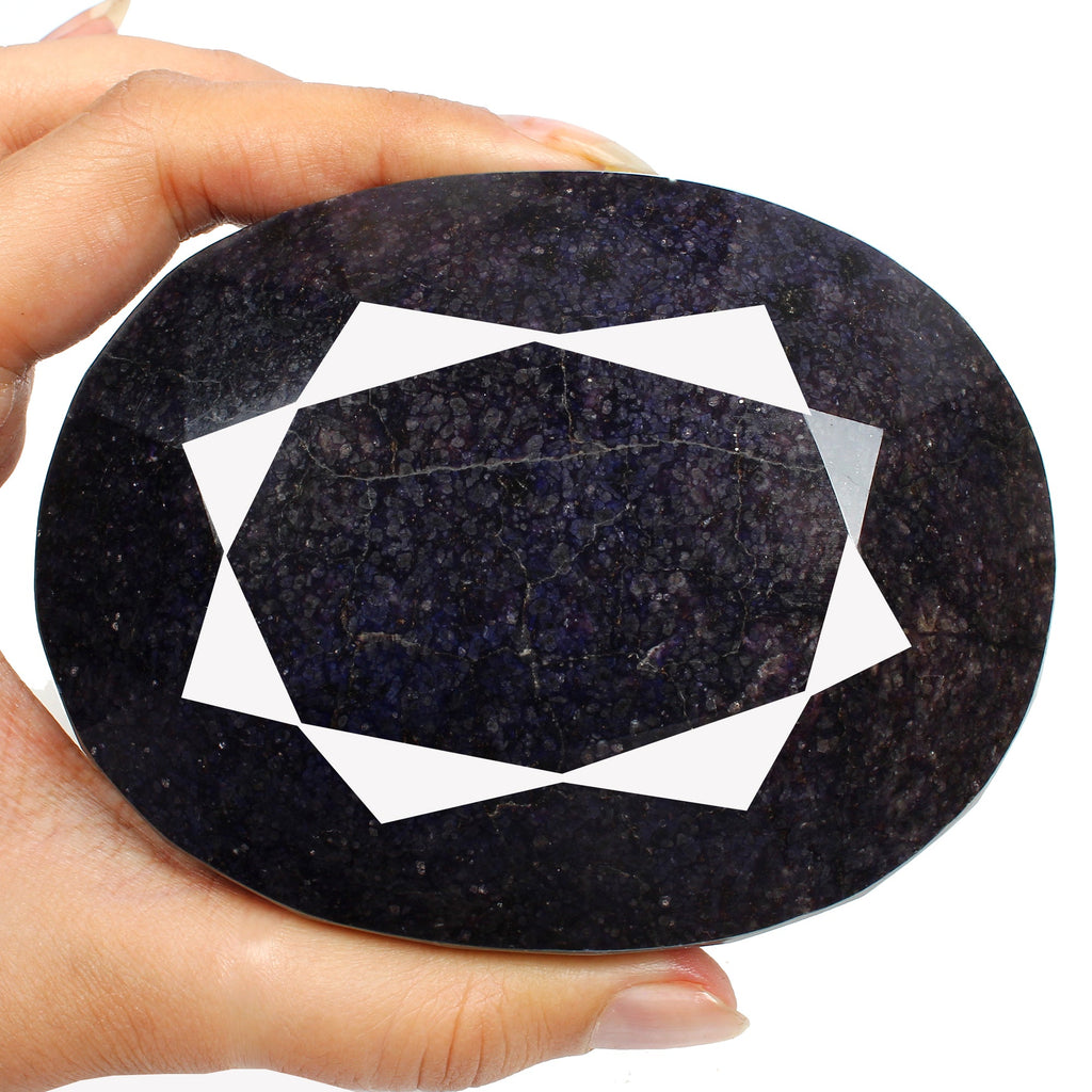 4320 Ct Natural Blue Sapphire Oval Faceted Museum Size Earth Mined Loose Gemston