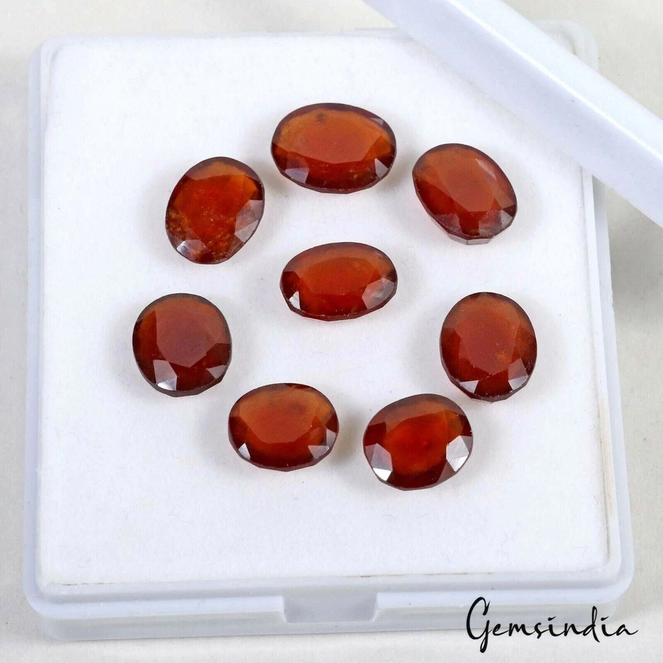 Natural 38.80 Ct Oval Cut Gomed/Garnet High Quality Hessonite Loose Gemstone Lot