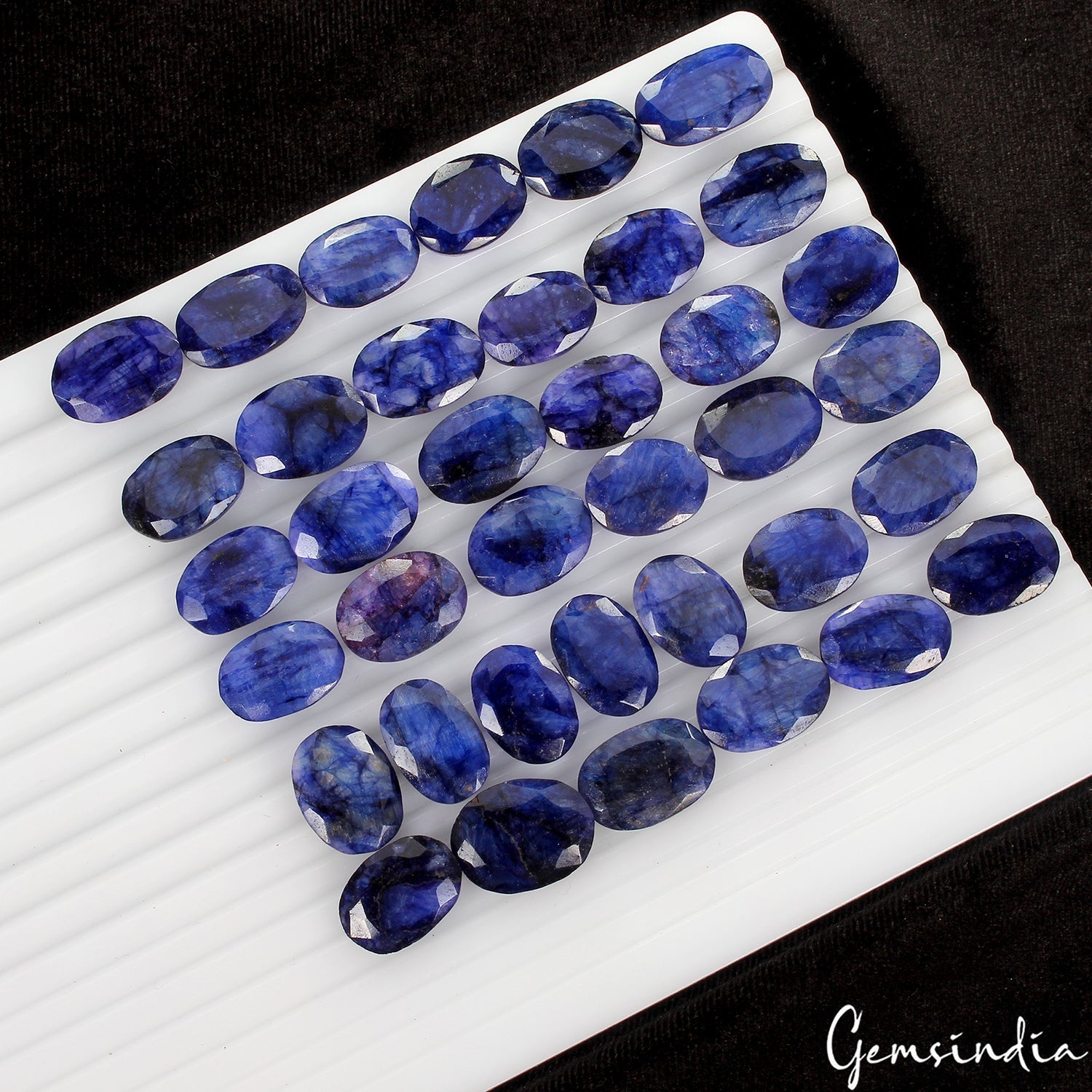 500 Ct Natural Blue Beryl Oval Cut Loose 18-21mm Gemstones For Jewelry ~37 Pcs
