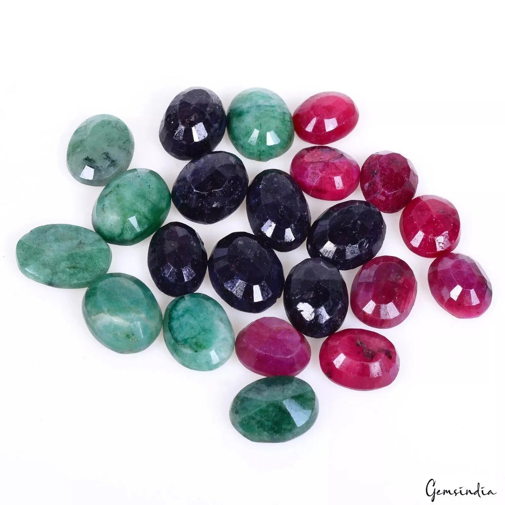 Ruby Lot, Loose Gemstone, Red — 22 Pieces, 09mm to 13mm, 108.70 Ct