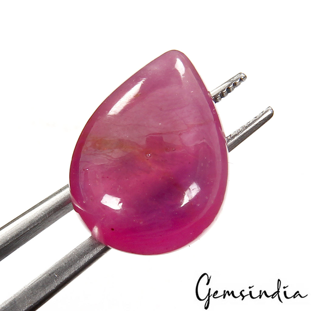 11.50 Cts Certified Natural Ruby Stunning Pink Red Ring size Loose Cabochon Gem