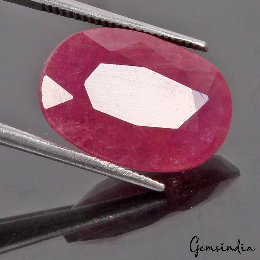 Certified 10.50 Ct Natural Red Ruby Oval Cut Faceted Loose Gems From Mozambique