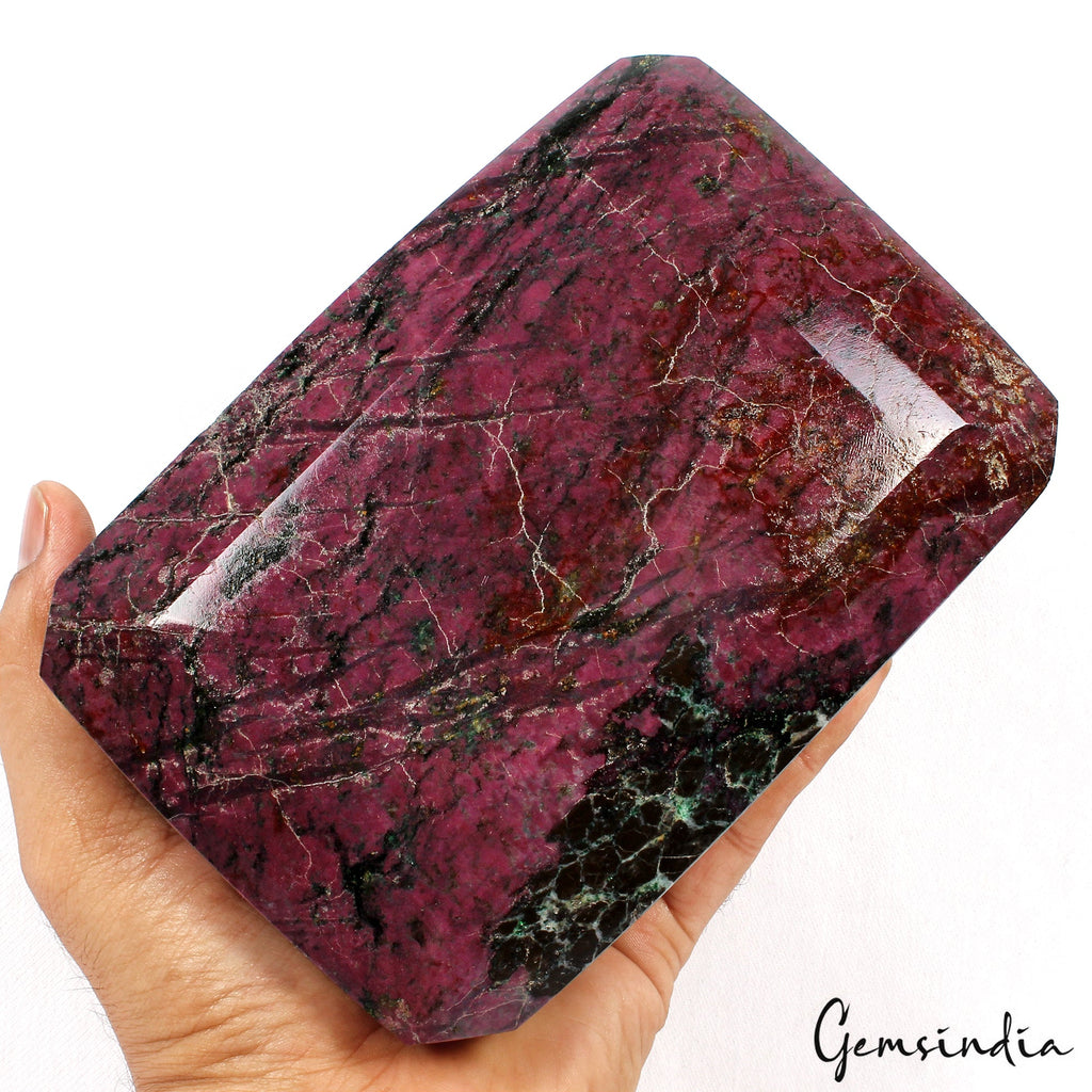 3.1 Kilo Natural Untreated Dark Red Ruby Octagon Cut Loose Museum Size Gemstone