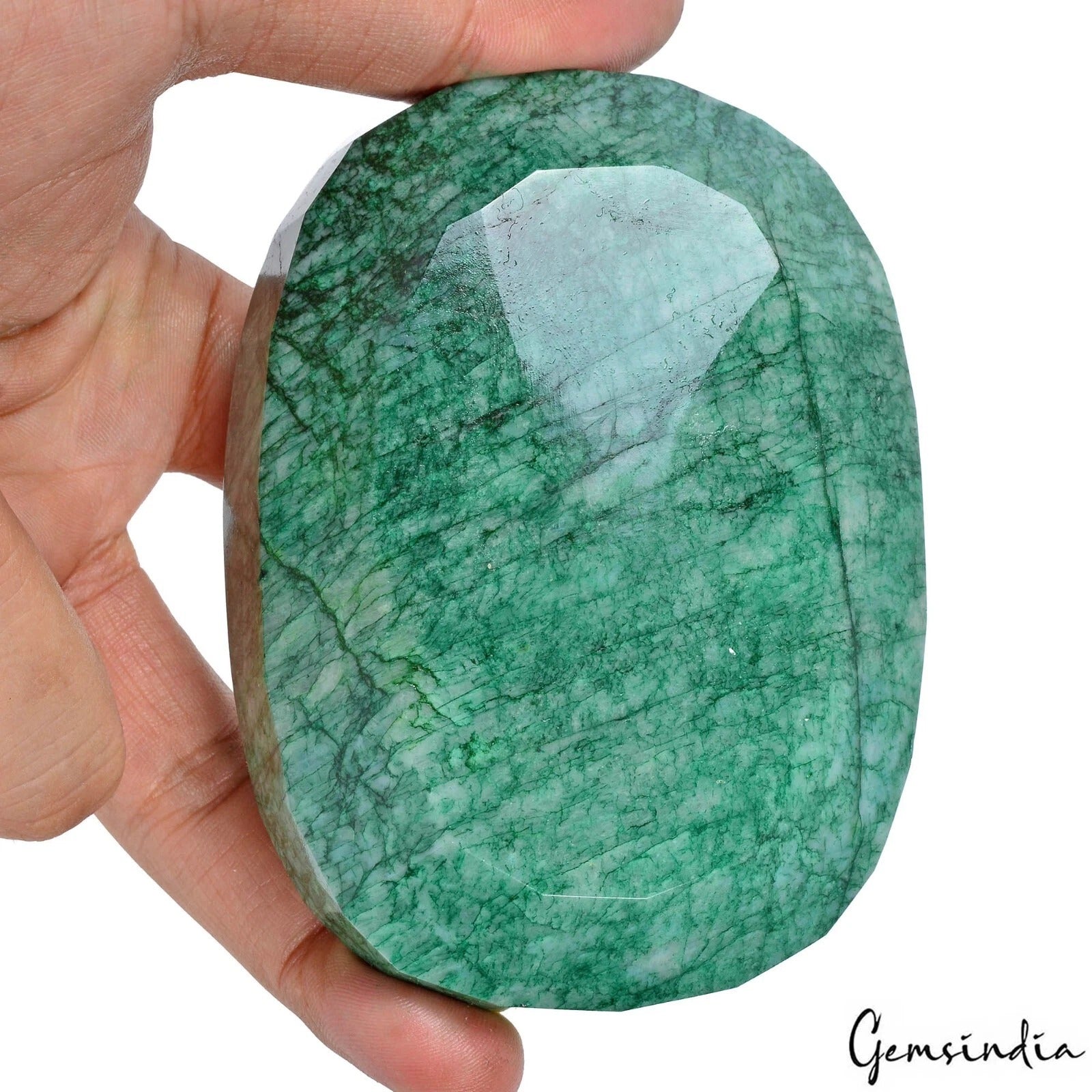 2200 Ct Natural Green Brazilian Emerald Oval Cut Earth Mined Certified Loose Gem