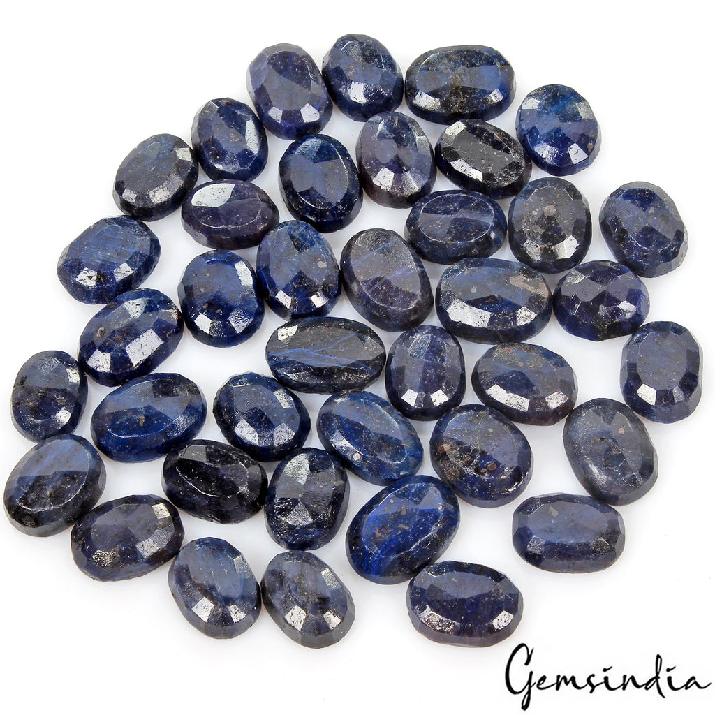 830 Ct/42 Pcs Natural Blue Sapphire Oval Cut Loose Ring Size Wholesale Gems Lot