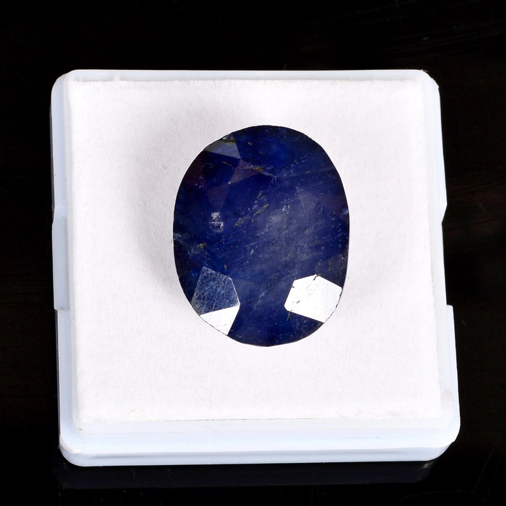 Certified 47.30 Cts Natural Blue Ceylon Sapphire Oval Faceted Cut Precious Gem