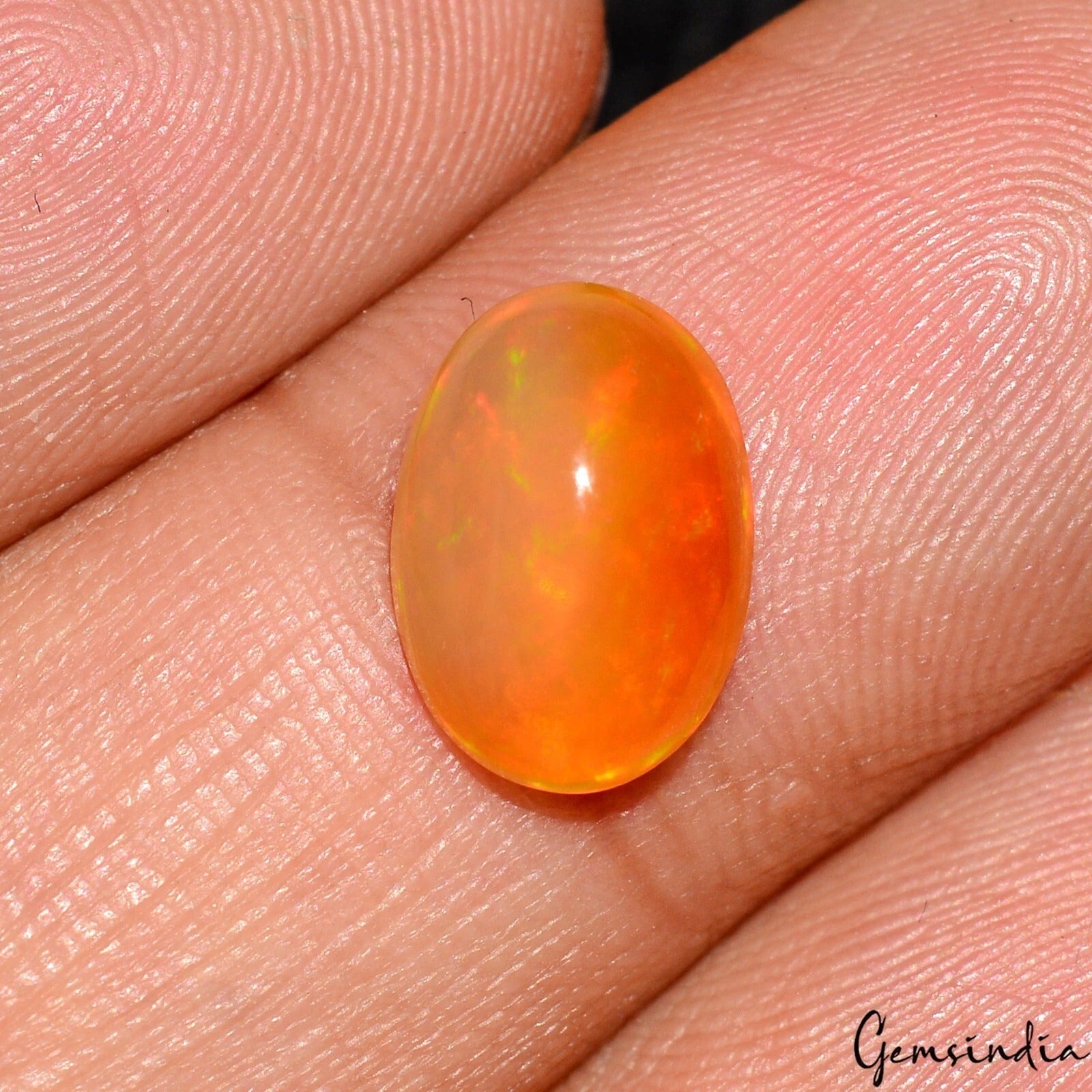 Certified Natural Ethiopian Opal Fire Oval Cab Gems 2.00 Cts For Making Jewelry