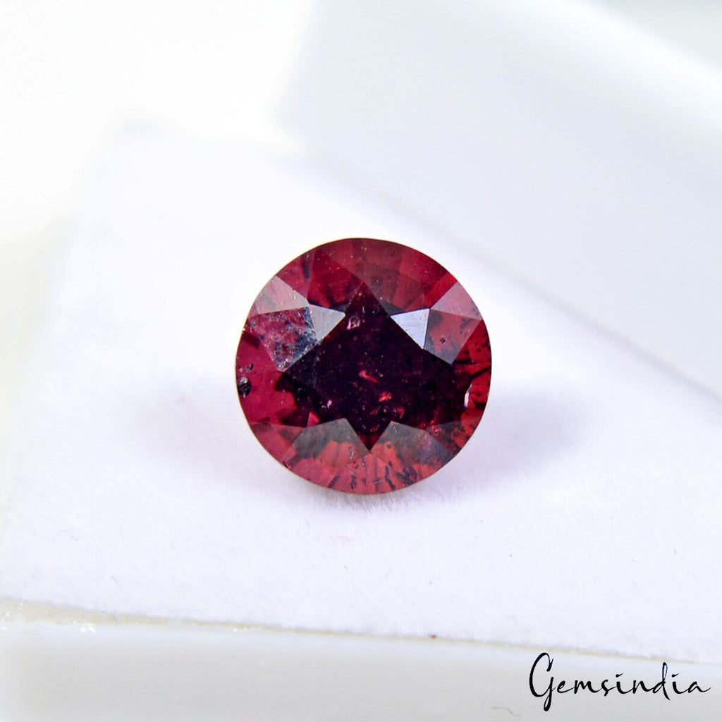 2.70 Cts Natural Untreated Rose Rhodolite Garnet Round Cut Precious Gem For Ring