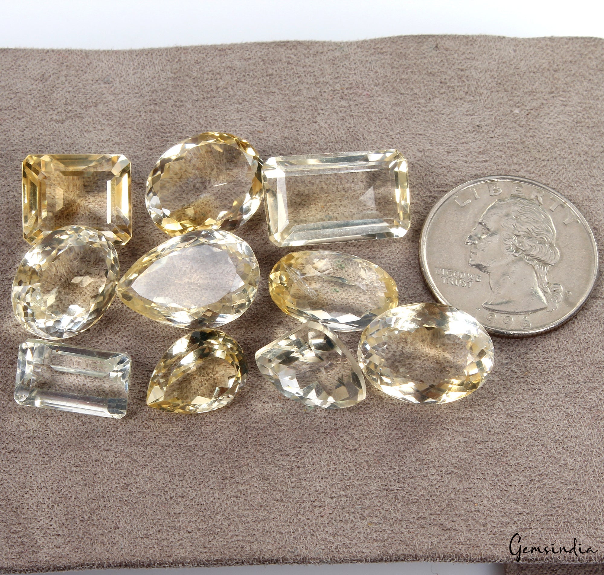 116.80 Ct Yellow Citrine Mix Color & Shape Lot Natural CERTIFIED Loose Gemstone