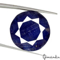 Certified 28.70 Cts Natural Blue Ceylon Sapphire Round Faceted Cut Gem For Ring