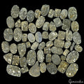 5030Ct Golden Pyrite Druzy Natural Geode Mix Shape Gemstone Wholesale Lot 59 Pcs