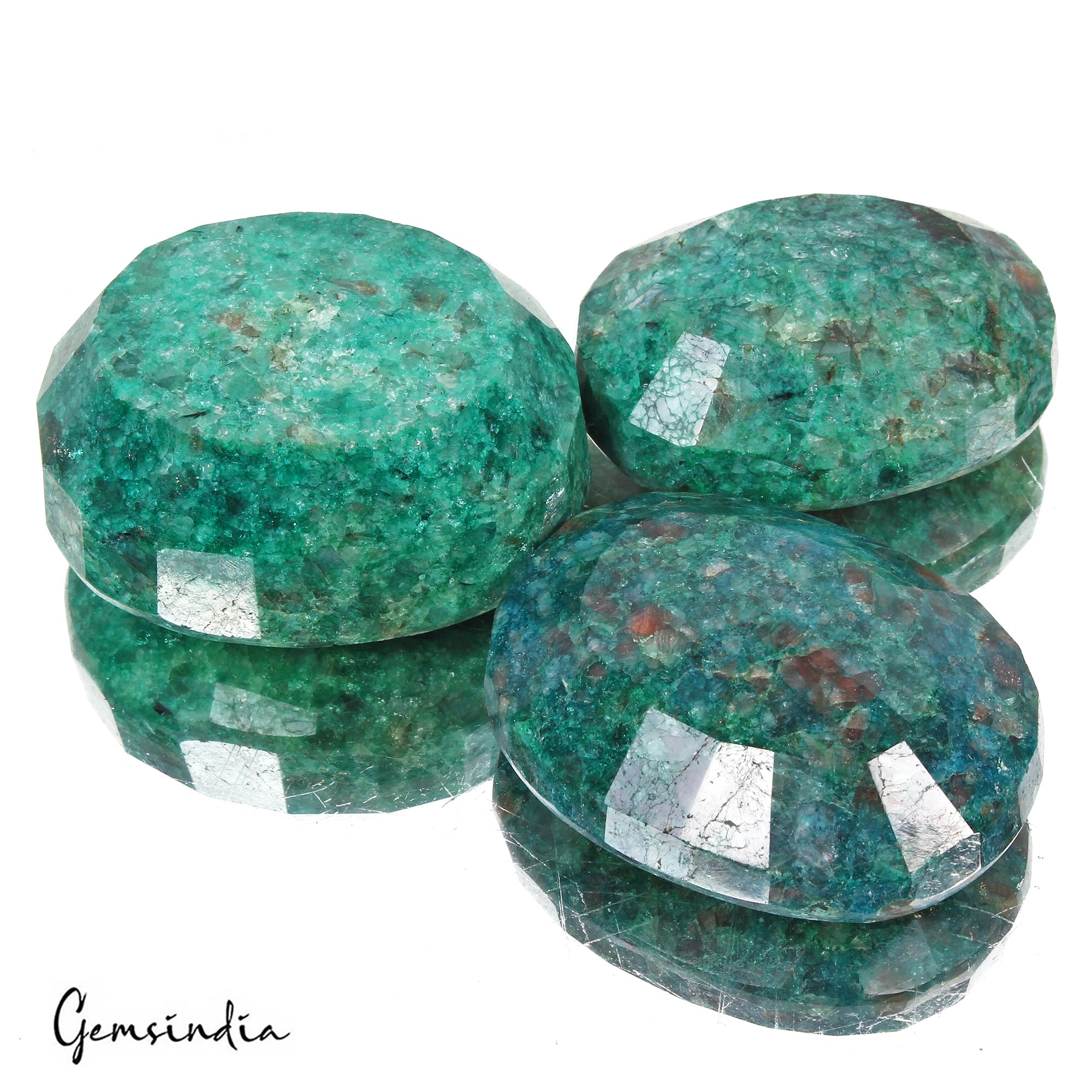 1770 Cts/3Pcs Natural Brazilian Green Emerald Oval Faceted Cut Loose Huge Gems